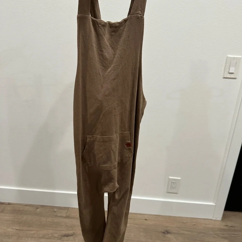 Kid Wild Organics Brown boys Jumpsuit romper size 4/5 EUC